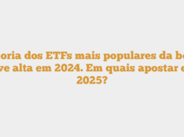 Maioria dos ETFs mais populares da bolsa teve alta em 2024. Em quais apostar em 2025?