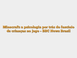 Minecraft: a psicologia por trás do fascínio de crianças no jogo – BBC News Brasil