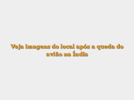 Veja imagens do local após a queda do avião na Índia