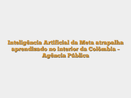 Inteligência Artificial da Meta atrapalha aprendizado no interior da Colômbia – Agência Pública